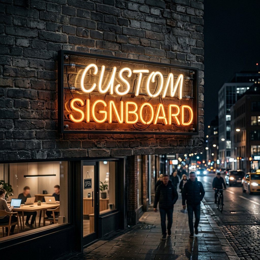 Custom Signage Background